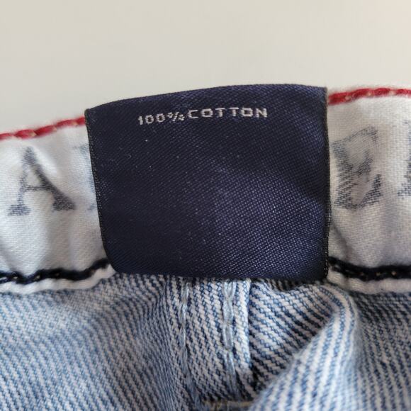 Land's End Vintage Relaxed Fit Tapered Leg Jeans Light Wash Size 12 - Picture 12 of 13